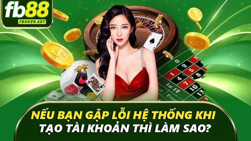 Nếu bạn gặp lỗi hệ thống khi tạo tài khoản thì làm sao?